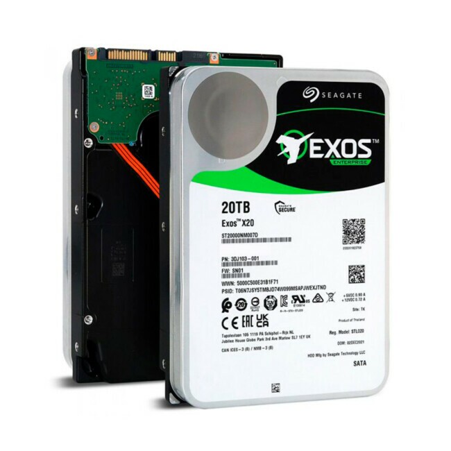 20TBHDD Seagate ST20000NE000　２本セット HD 20tb Seagate Exos x20, Sata III, 256mb Cache, 7200 RPM
