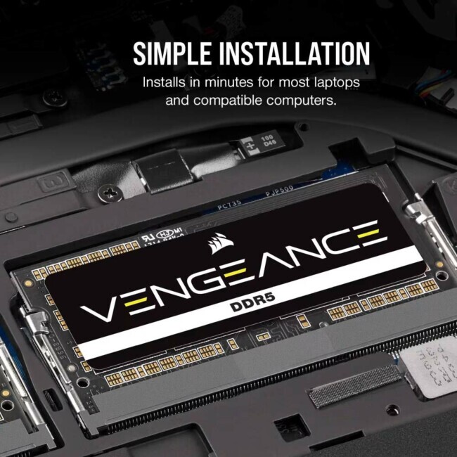 Memória RAM Notebook 16gb DDR5 Corsair Vengeance, 5600MT/s, CL48