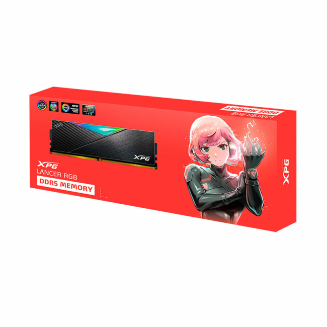 Memória Desktop Gamer XPG Lancer RGB 16GB DDR5 5200Mhz