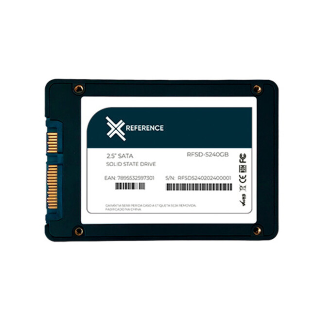 SSD 240gb Reference Elite, Sata III, 6gbps, Leitura 520Mbps e