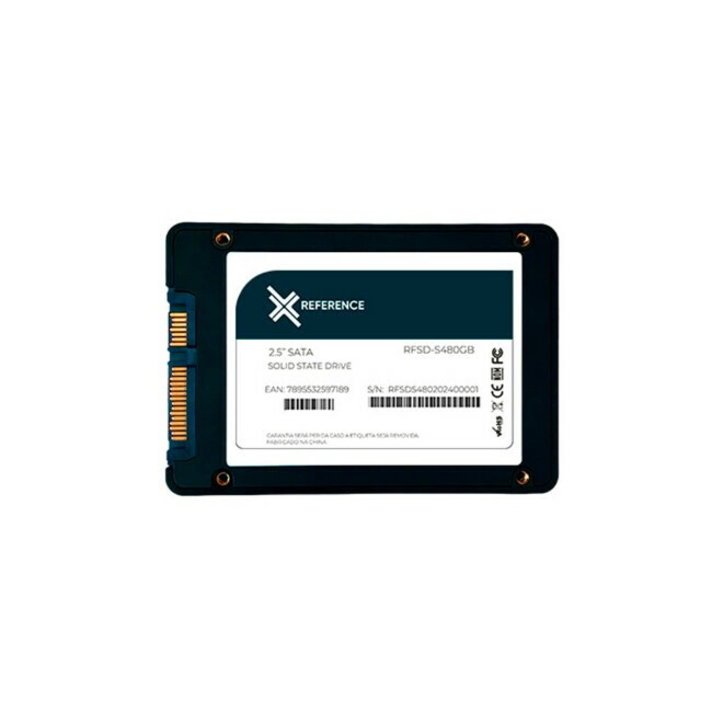SSD 480gb Reference Elite, Sata III, 6gbps, Leitura 520Mbps e