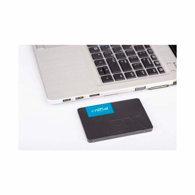 SSD 500gb Crucial BX500, Sata III, Leitura 550mbps e Gravação
