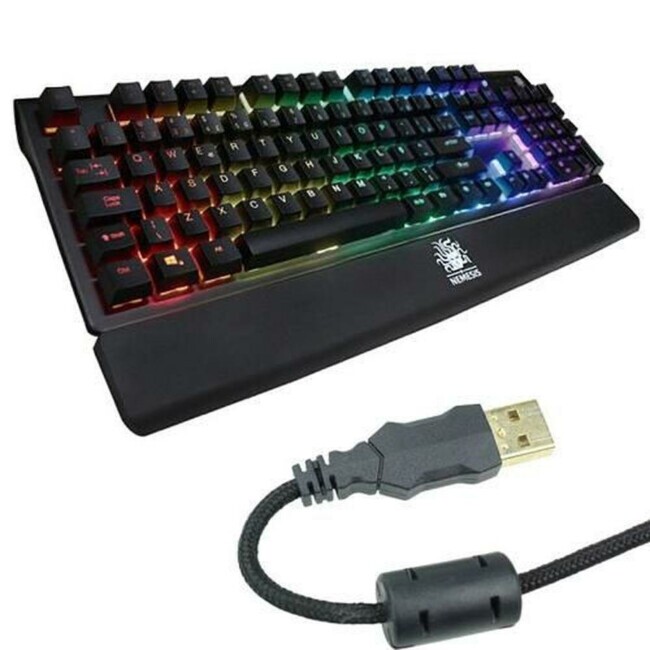 Kit de Teclado e Mouse Gamer Nemesis Nmx, Mecânico, Led 3200Dpi