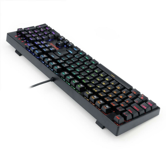 Teclado Óptico Redragon Surara PRO RGB, Preto, Switch Azul