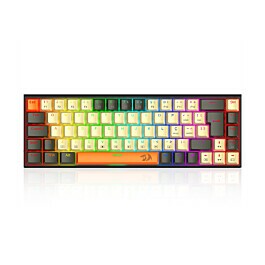 RYH Teclado Mecânico Gamer Redragon Ryze, RGB, Preto, Bege e Laranja