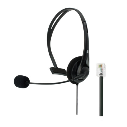 Headset Office 5+ para Telefone com Microfone, Rj9 - 015-0100