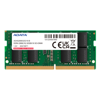Memória RAM p/ Notebook Adata 8GB DDR4 2666Mhz – AD4S26668G19-SGN