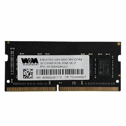 Memória RAM p/ Notebook Win Memory 8GB DDR4 2666Mhz - WHS84S8AZ