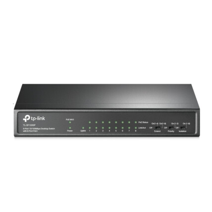 Switch TP-Link TL-SF1009P, 9 Portas (8 Portas PoE+) Fast Ethernet, 10/100mbps