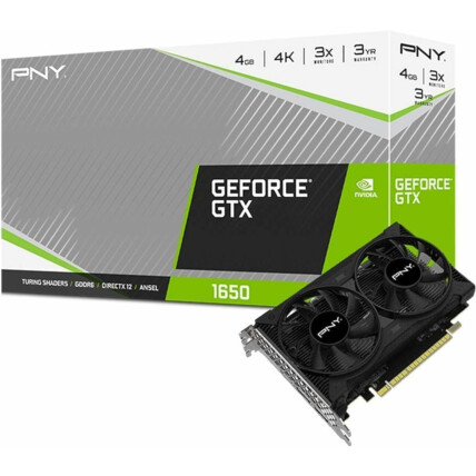 Placa de Vídeo PNY GeForce GTX 1650, 4GB GDDR6, 128bits - VCG16504D6DFPPB