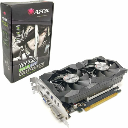 Placa de Vídeo Afox GeForce GT740, 4GB DDR5, 128 bits Dual Fan – AF740-4096D5H2-V2