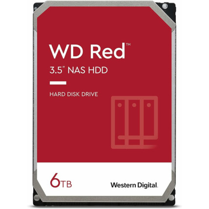 HD Western Digital Red NAS, 6TB, Sata III 256mb Cache Sata III - WD60EFAX