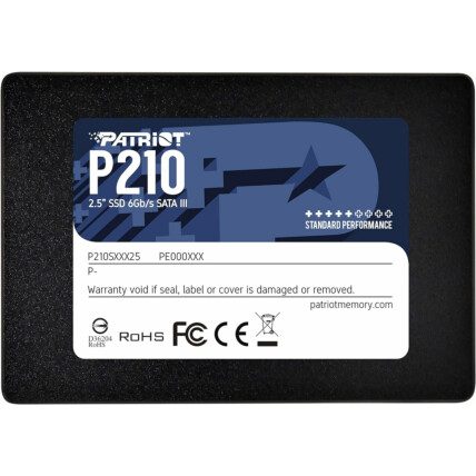 SSD Patriot P210, 128GB, Sata III, 450/430mbps - P210S128G25