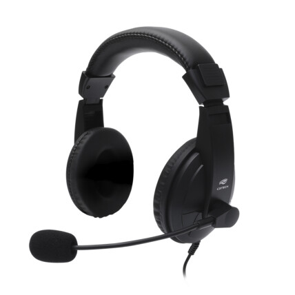 Headset C3 Tech PH-320BK, USB, Voicer Confort com Microfone, Preto - PH-320BK