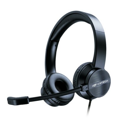 Headset C3 Tech C/ Microfone USB Preto PH-380BK