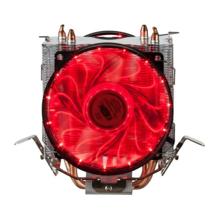 CPU Cooler Gamer Dex DX-9115D Universal Duplo Fan Led Vermelho - DX-9115D-VM