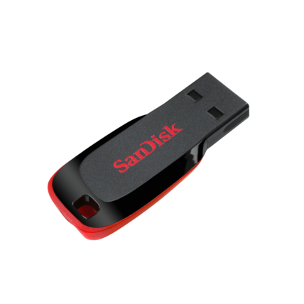 Pen Drive Sandisk Cruzer Blade, 64gb, USB 2.0, Preto – SDCZ50-064G-B35