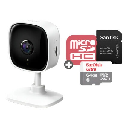Câmera de Segurança Wi-Fi TP-Link Tapo TC60 com MicroSD 64Gb Sandisk