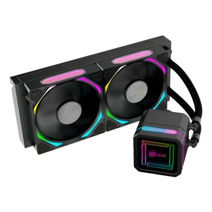 Water Cooler Kalkan Delta, 240mm, ARGB, Wireless, Intel / AMD, Preto - KLK00050