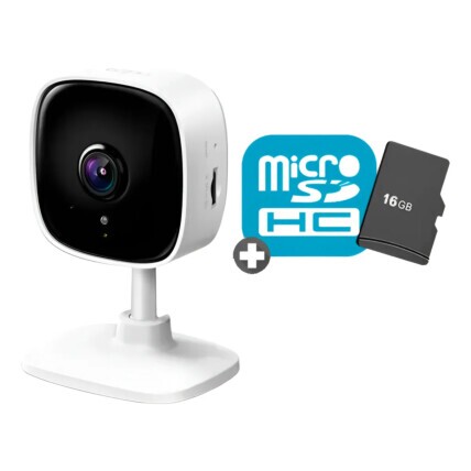 Câmera de Segurança Wi-Fi  TP-Link TC60 com Visão Noturna e MicroSD 16Gb