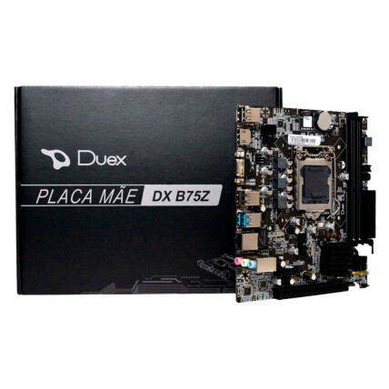 Placa mãe Duex DX B75Z, mATX, LGA1155, DDR3, VGA/HDMI