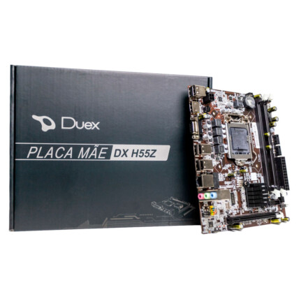 Placa mãe Duex DX H55Z, Chipset H55, LGA1156, DDR3, USB 2.0, VGA/HDMI