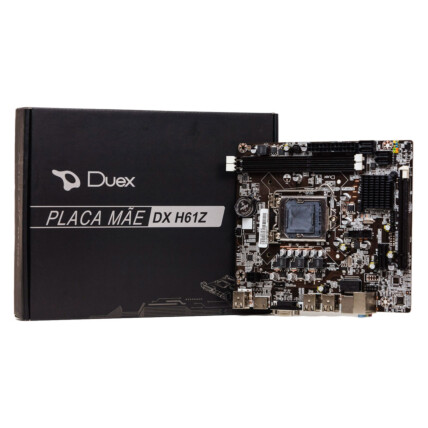 Placa mãe Duex DX H61Z, Chipset H61, LGA1155, DDR3, VGA e HDMI