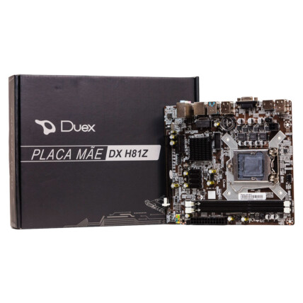 Placa mãe Duex DX H81Z, Chipset H81, LGA1150, DDR3, VGA e HDMI 