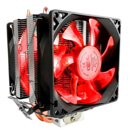 CPU Cooler Gamer Dex Universal Amd E Intel Led Vermelho - DX-9100D