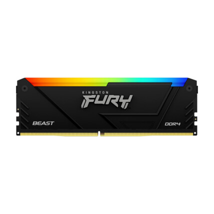 Memória RAM Kingston Fury Beast RGB 8GB DDR4 3200Mhz Preto – KF432C16BBA/8