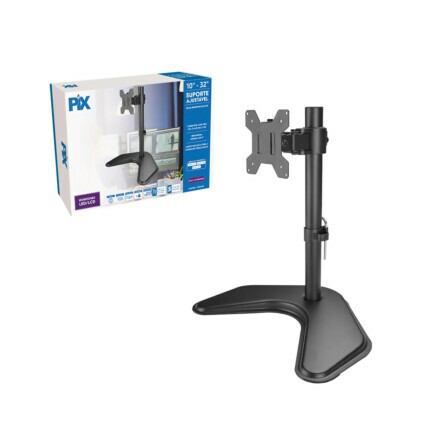 Suporte para Monitor Ajustável 10 A 32 Polegadas com Base Preto PX-DTME32S1 Pix - 079-0075