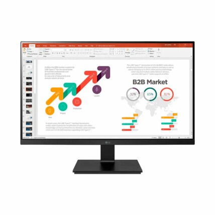Monitor LG B2B - Tela IPS de 24 Polegadas, Full HD, USB, HDMI, DisplayPort, VGA, ajuste de altura, inclinação e pivotagem - 24BN650U