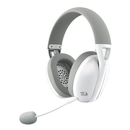 Headset Gamer sem fio Redragon Ire Pro, com Conexão USB Tipo C, 7.1 Surround, Branco, H848G