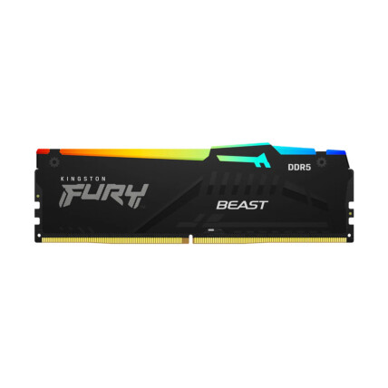 Memória RAM 32gb DDR5 Kingston Fury Beast RGB, 5600MTs, CL40, Preto, KF556C40BBA/32