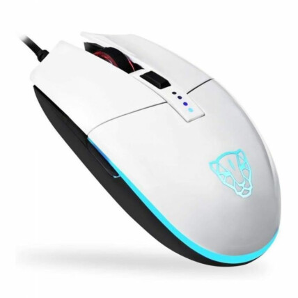 Mouse Gamer Motospeed V50 RGB Branco 4000 DPI - FMSMS0005BRO