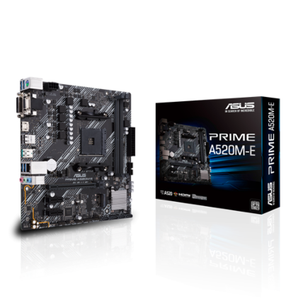 Placa mãe Asus Prime A520M-E/BR, AMD AM4, M.2, USB 3.2 Gen 2 Tipo-A, mATX