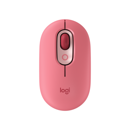 Mouse Sem Fio Logitech Pop, 4000DPI, Silent Touch, Compacto, Bluetooth, Rosa Heartbreaker - 910-006551