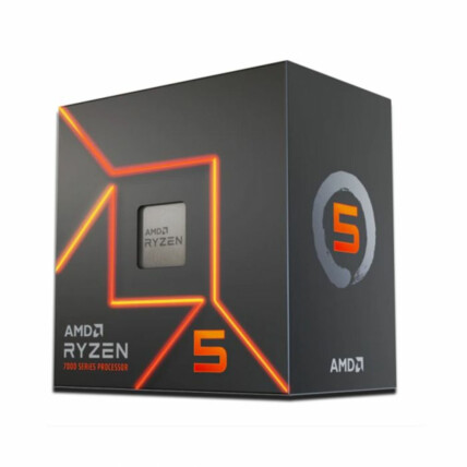 Processador AMD Ryzen 5 7600, 3.8GHz (5.1GHz Turbo), Cache 38MB, AM5, 6 Núcleos, Vídeo Integrado - 100-100001015BOX