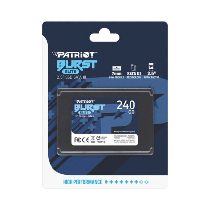 SSD 240GB Patriot Burst Elite, Sata III, PBE240GS25SSDR