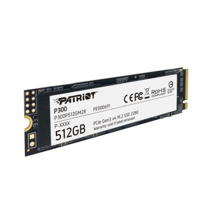 SSD M2  512GB Patriot P300 , NVMe, PCIe, P300P512GM28