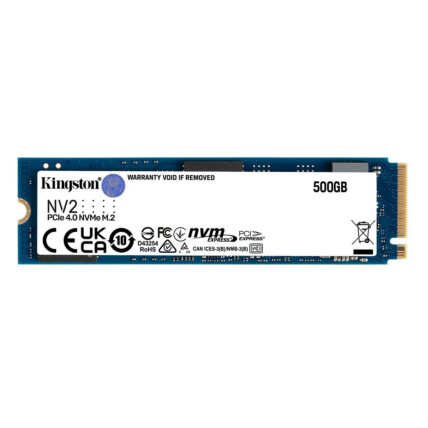 SSD M2 Kingston NV2, 500GB, 2280, NVMe, Leitura 3500mbps e Gravação 2100mbps, SNV2S/500G