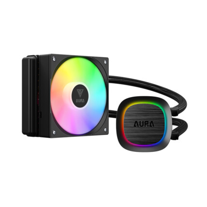 Water Cooler 120mm Gamdias Aura GL 120 V2, ARGB, suporte a Intel e AMD, Preto