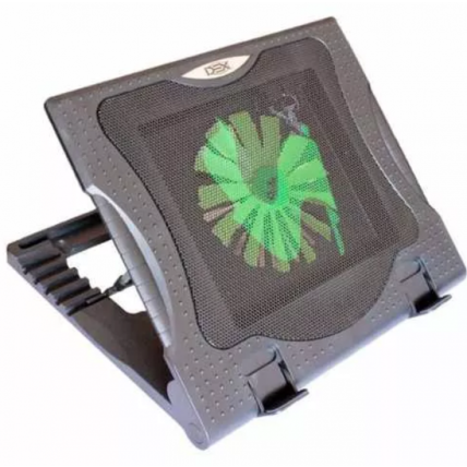 Base para Notebook Dex DX-005 Preto 17” Led Verde – DX-005